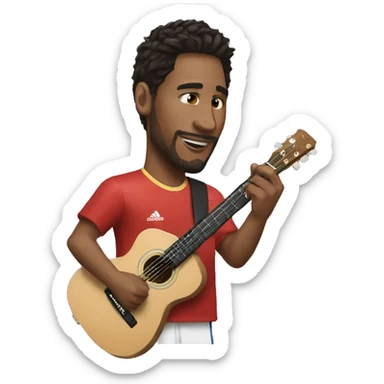 A Gitarrist wo like messi sticker