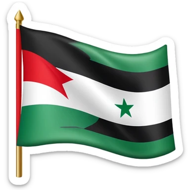 Syria independence flag sticker