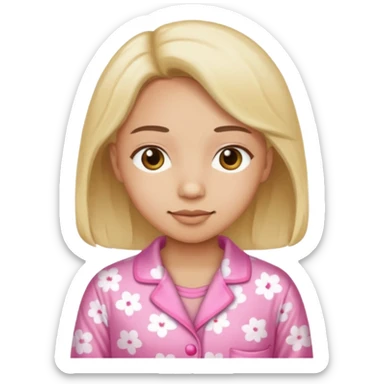 pink pijama sticker