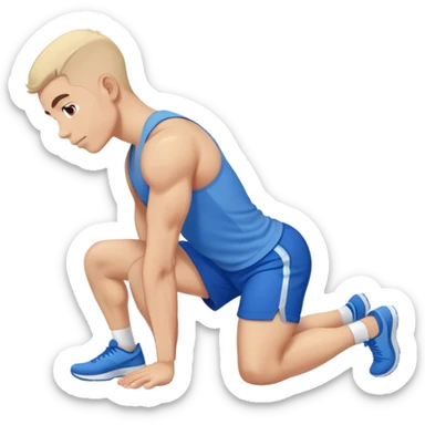 glute-bridges-exercise guy with blue shorts  sticker