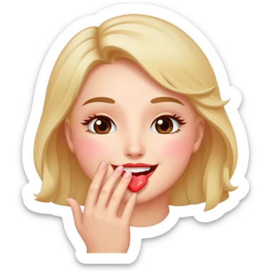 Lanzando beso sticker