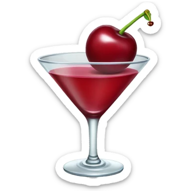 cherry martini sticker