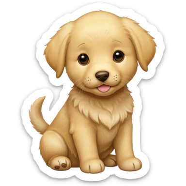 Labrador retriever puppy sticker