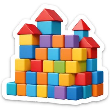 Toy Block Homes sticker