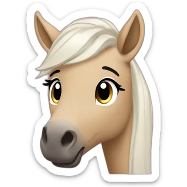 Ariana grande queue de cheval sticker