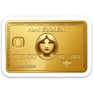 amex gold card sticker
