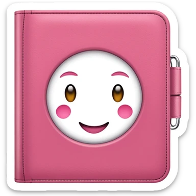 Agenda rosa sticker