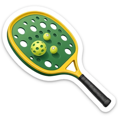 Pickleball racket and ball sticker