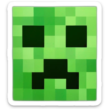 Minecraft creeper sticker