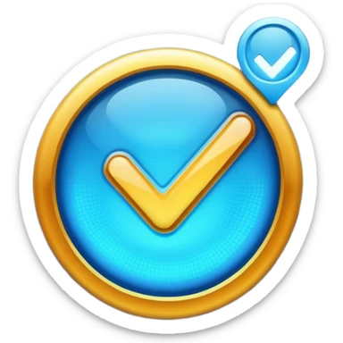 blue verified tick for whatsapp sticker