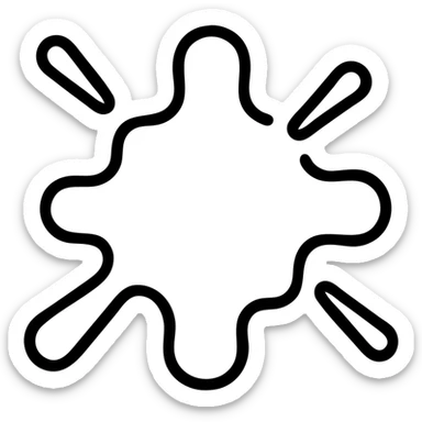 wow effect splash sticker