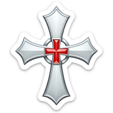 Templar cross sticker