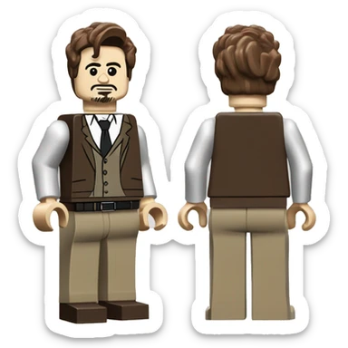 ROBERT DOWNEY JR. lego full body sticker