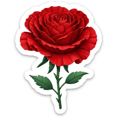 make the red carnation from hadestown'\ sticker