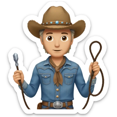 Cowboy (wild west theme) sticker