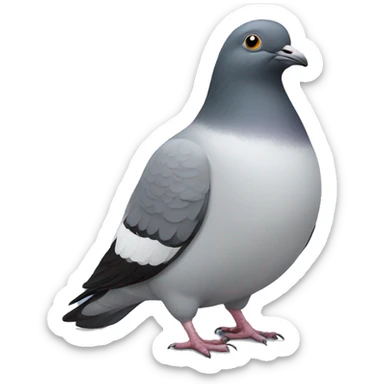 Fat pigeon  sticker