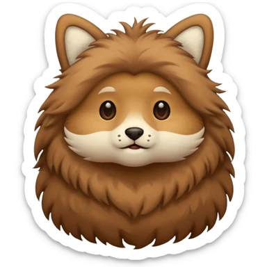 furry clothes sticker