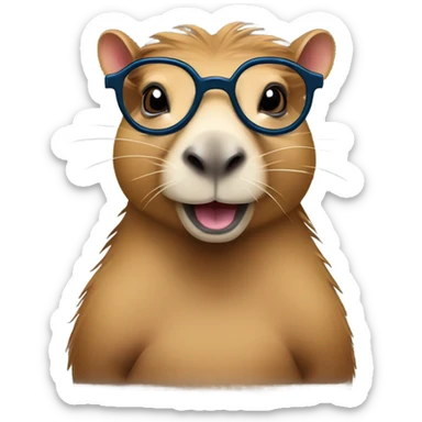 Clever CAPIBARa sticker