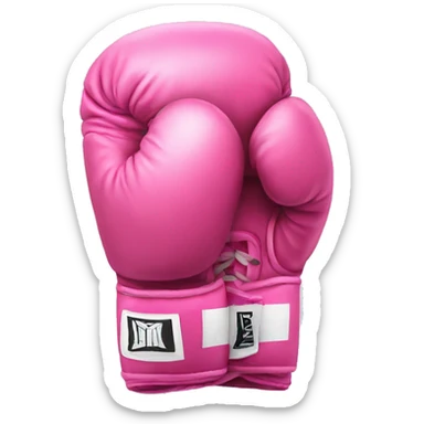 pink boxing gloves sticker