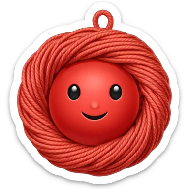 red ball of yarn sticker