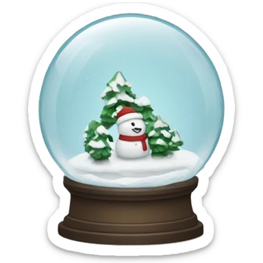 snow globe sticker