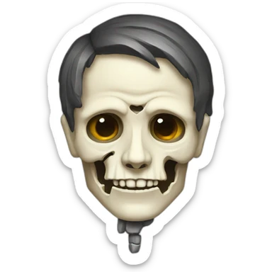 Hamlet with skull sticker