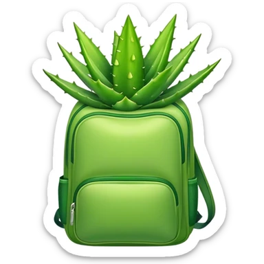 Aloe Green backpack sticker