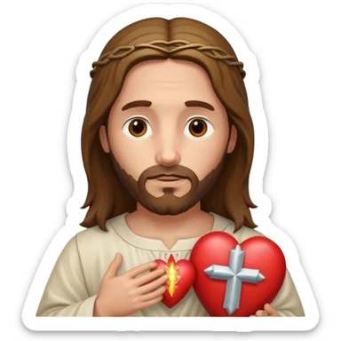 Catholic Sacred heart  sticker