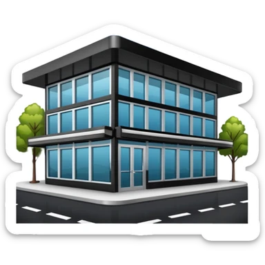 Self-service restaurants building sticker