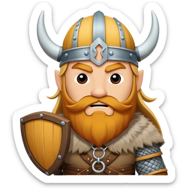 bana kick yayınları için sakallı sarışın viking abonelik rozeti oluştur ekipmanları tahta olsun çaylak bir viking gibi görünsün sticker