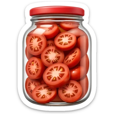 Tomato Pickles in red cour sticker