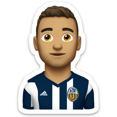 jugador futbol tigres de monterrey sticker