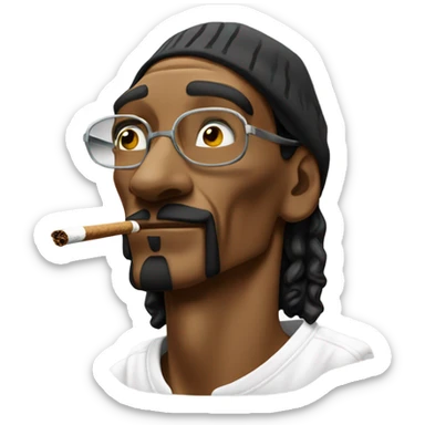 Snoop dog smoking  sticker