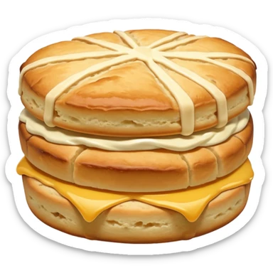 just one  - not layered with anything scones sticker