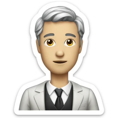 French Lawyer on pleading dress sticker