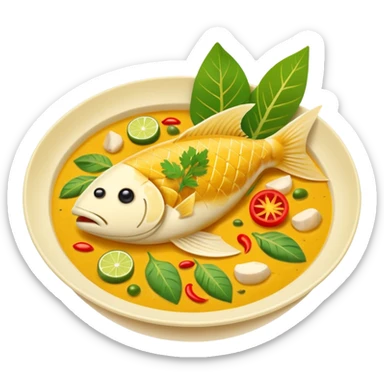 Fish Amok cambodian dish sticker