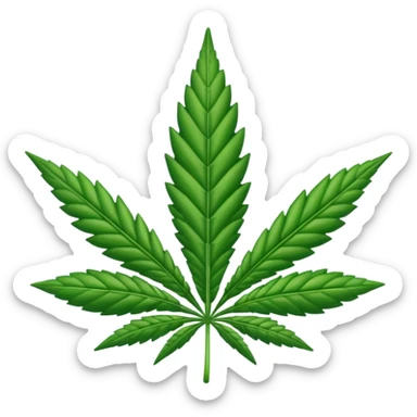 Hoja de marihuana sticker