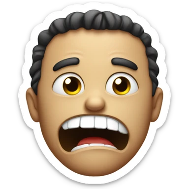 Pissed off smile  sticker