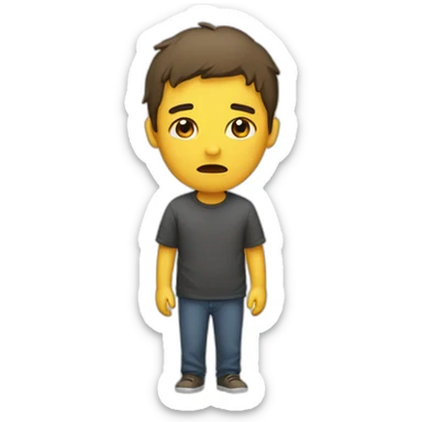 Broken person  sticker