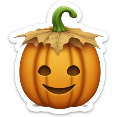 pumpkin gift box sticker