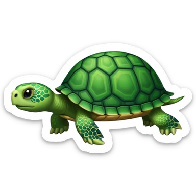 turtle with a long tail sticker