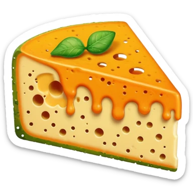 moldy orange cheese slice sticker