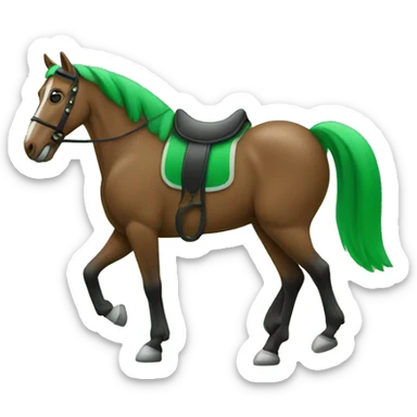 The green horseshoe icon is a beginner, in the emoji style sticker