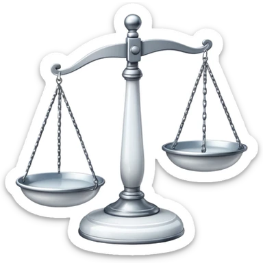 scales emoji in white sticker