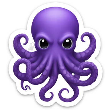 purple kraken sticker