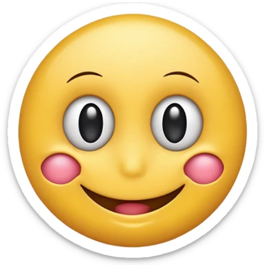 eye twitching with a smiley face  sticker