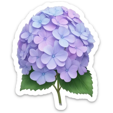 Pastel hydrangea sticker