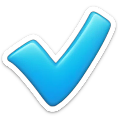 blue verified checkmark sticker