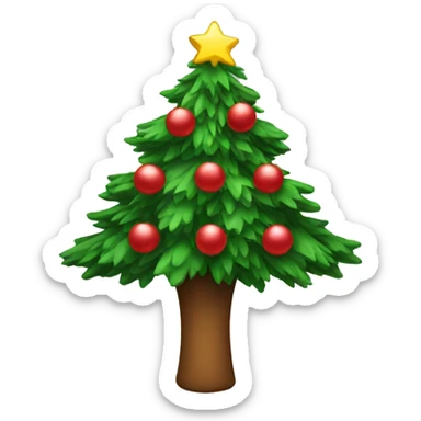 Christmas tree sticker