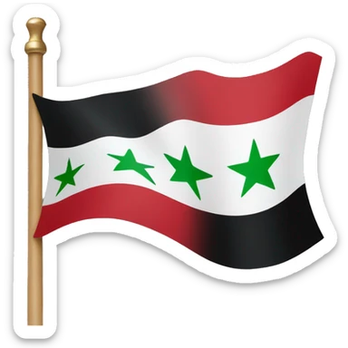 Independent Syria flag sticker